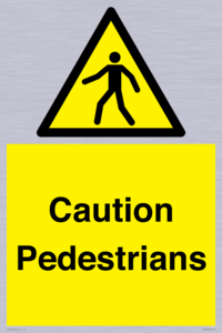 Caution Pedestrians